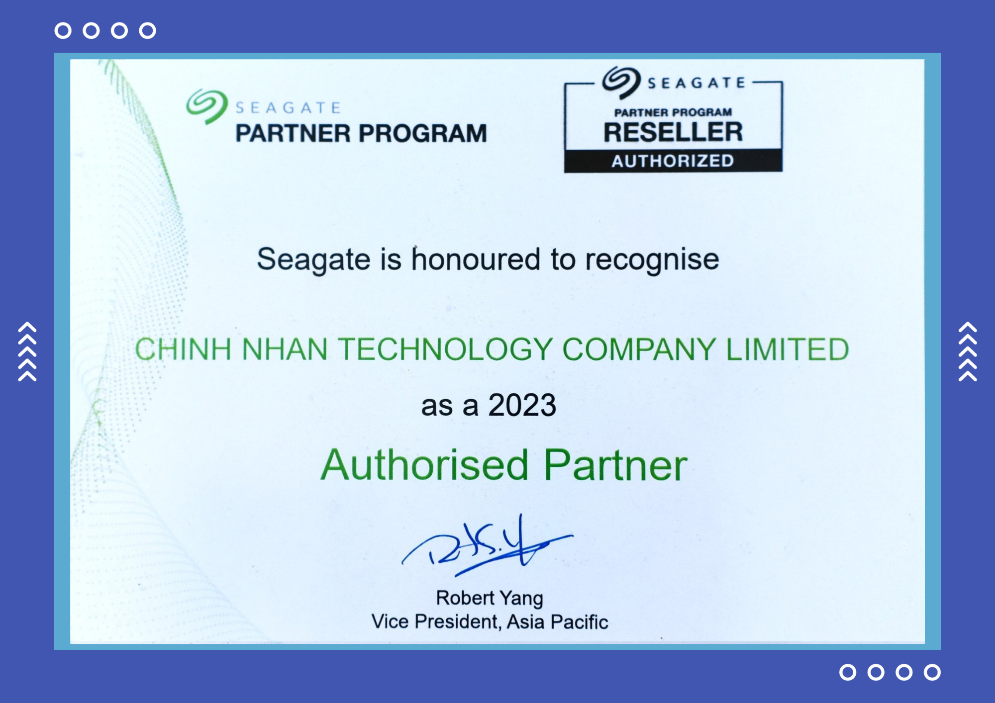 Công Nghệ Chính Nhân : Authoried Partner Seagate