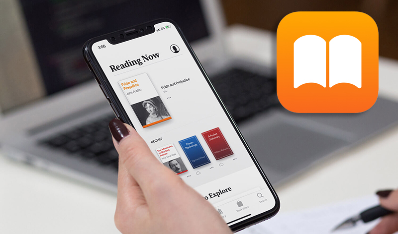 Sự chuyển dịch từ sách giấy sang sách điện tử. Ảnh: Internet