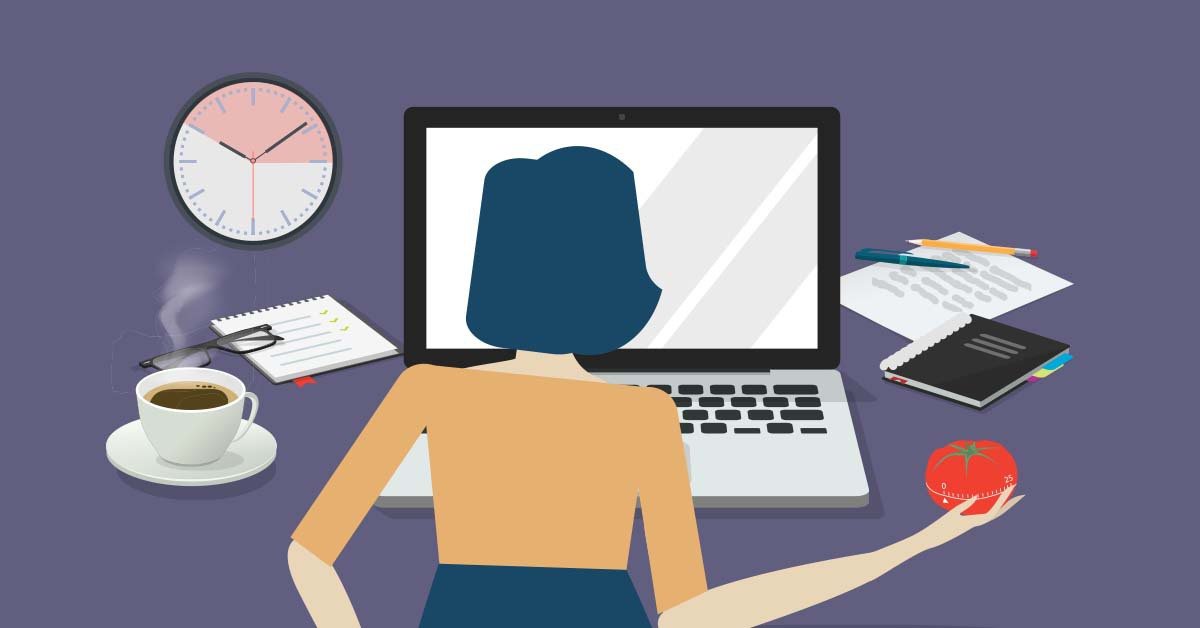 Dùng ứng dụng Pomodoro trên điện thoại hoặc máy tính để theo dõi. Ảnh: Internet
