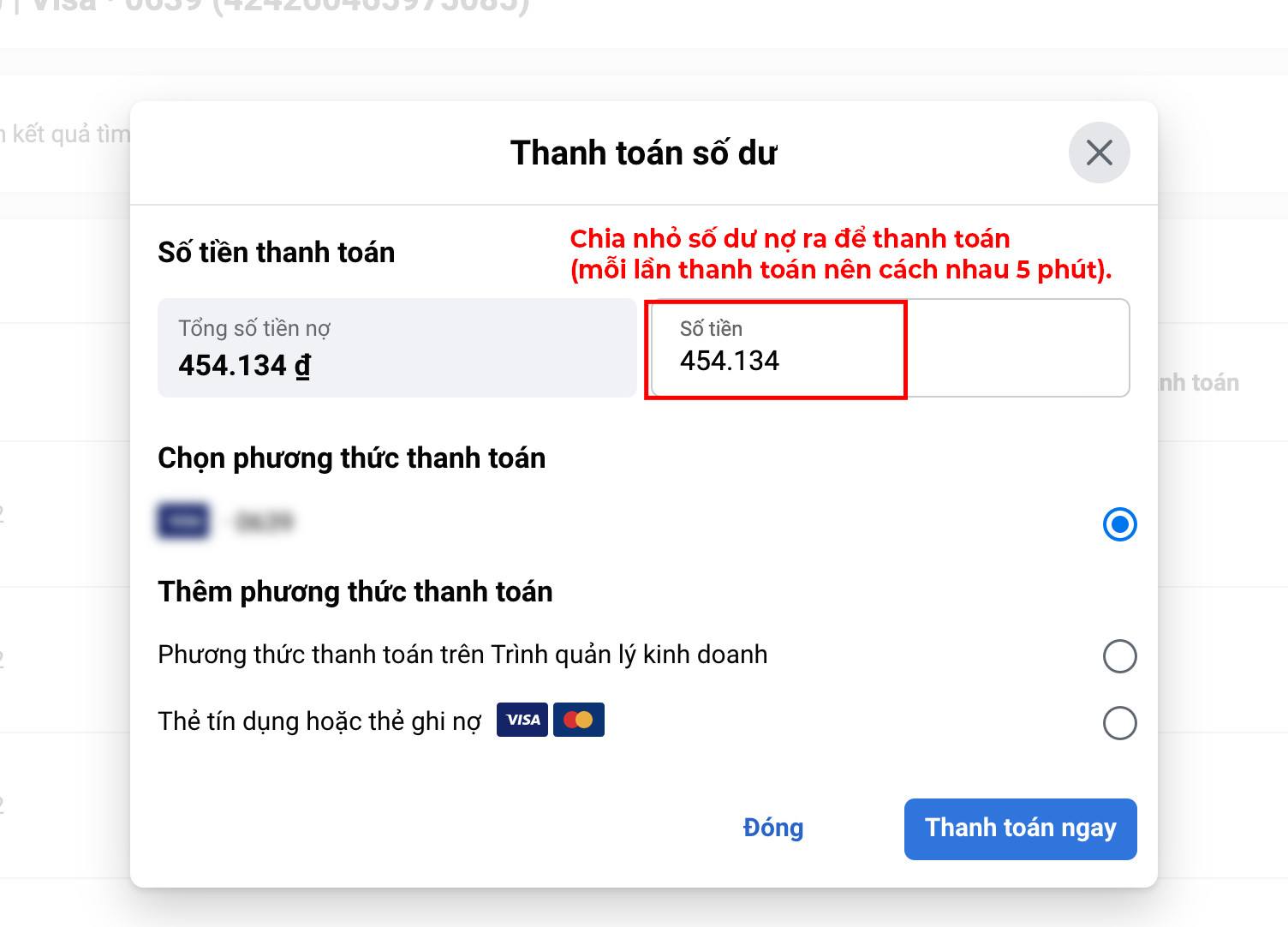 Thanh toán dư nợ để tránh bị tính lãi. Ảnh: Internet