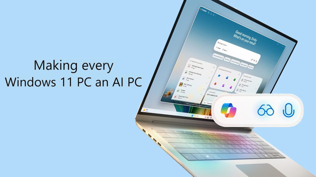 Copilot xuất hiện trên Taskbar Windows 11 với giao diện AI