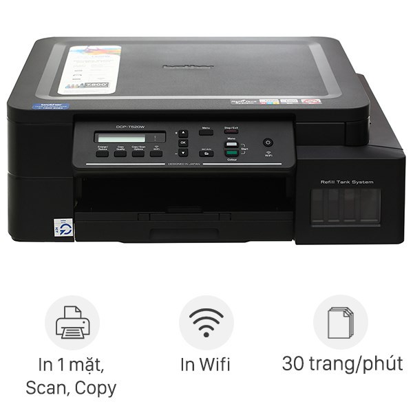Máy in phun đa năng Brother DCP-T520W (In-Scan-Copy)