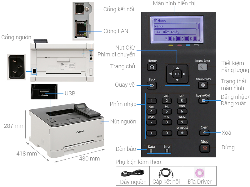 MÁY IN CANON LBP621CW