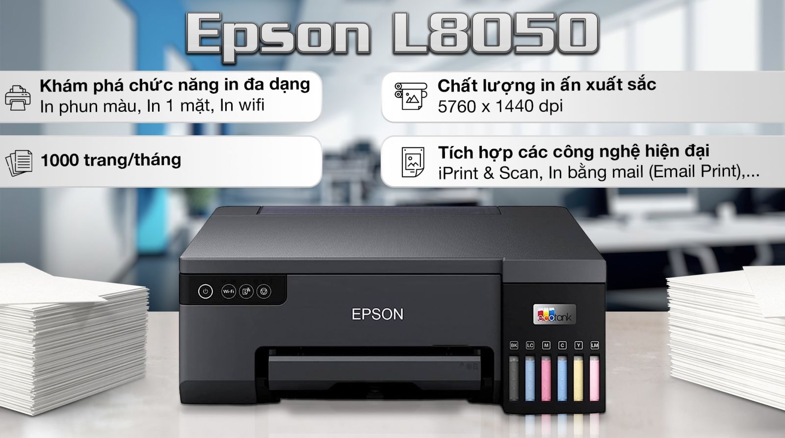 Máy in phun đa chức năng Epson L3550