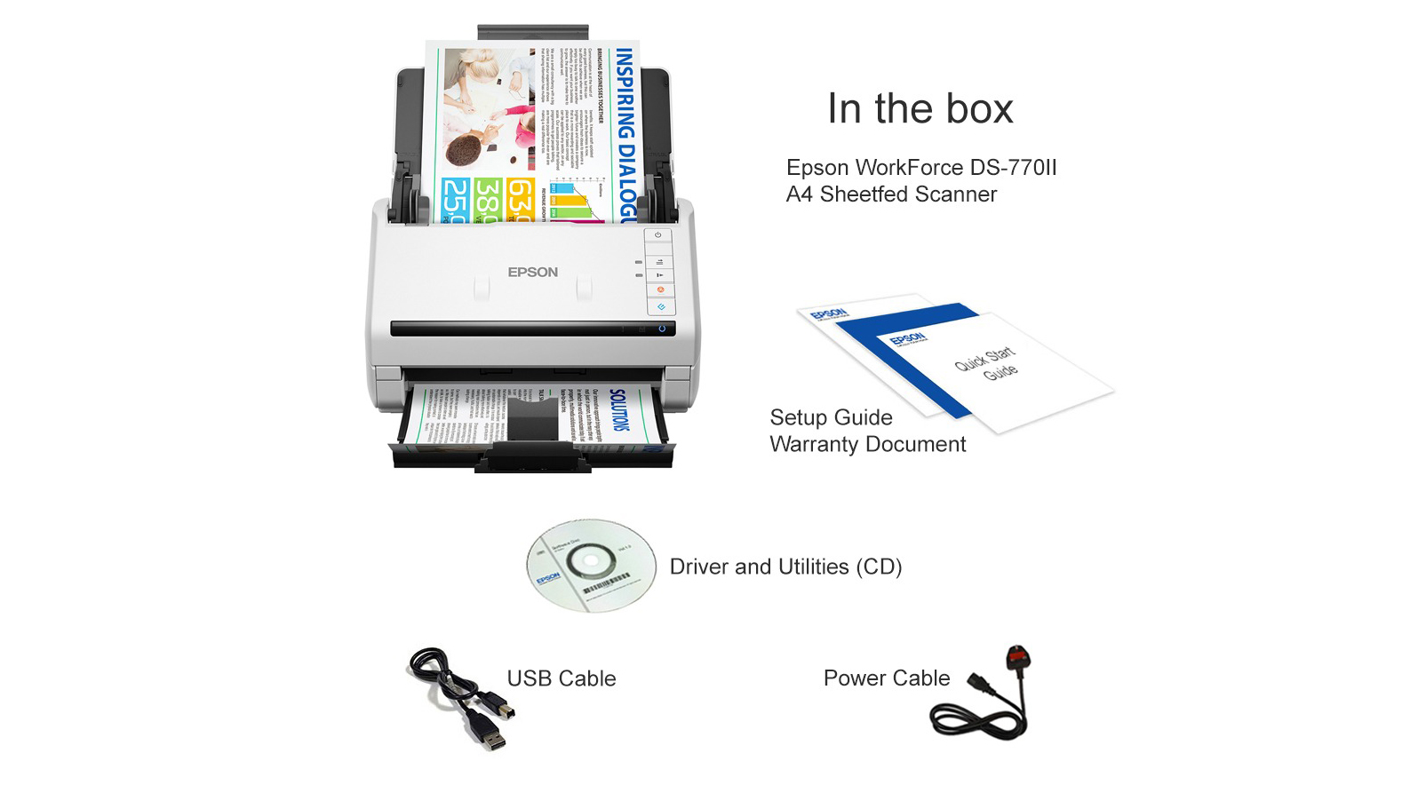 MÁY SCAN TÀI LIỆU EPSON - DS-770II (P/N B11B262503)