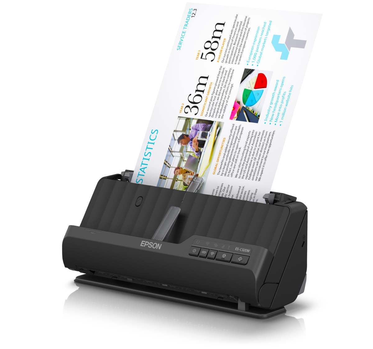 B11B270503: MÁY SCAN TÀI LIỆU EPSON - ES-C320W