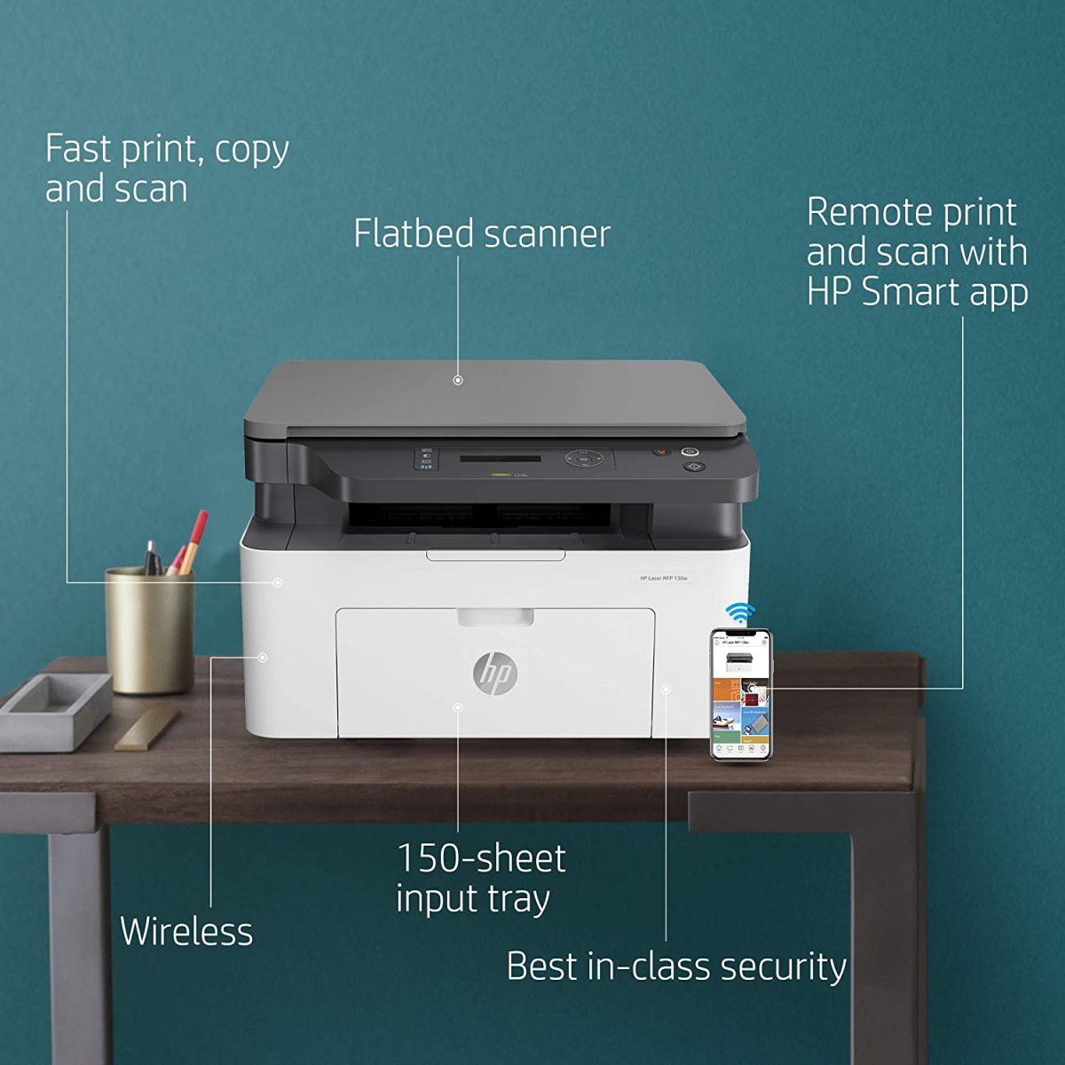 Máy in Laser HP MFP 136A (4ZB85A)
