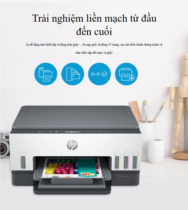 Máy in phun mày HP SMART TANK 750 ALL-IN-ONE 6UU47A