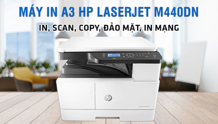 Máy in laser trắng đen đa năng HP LaserJet M440DN 8AF47A