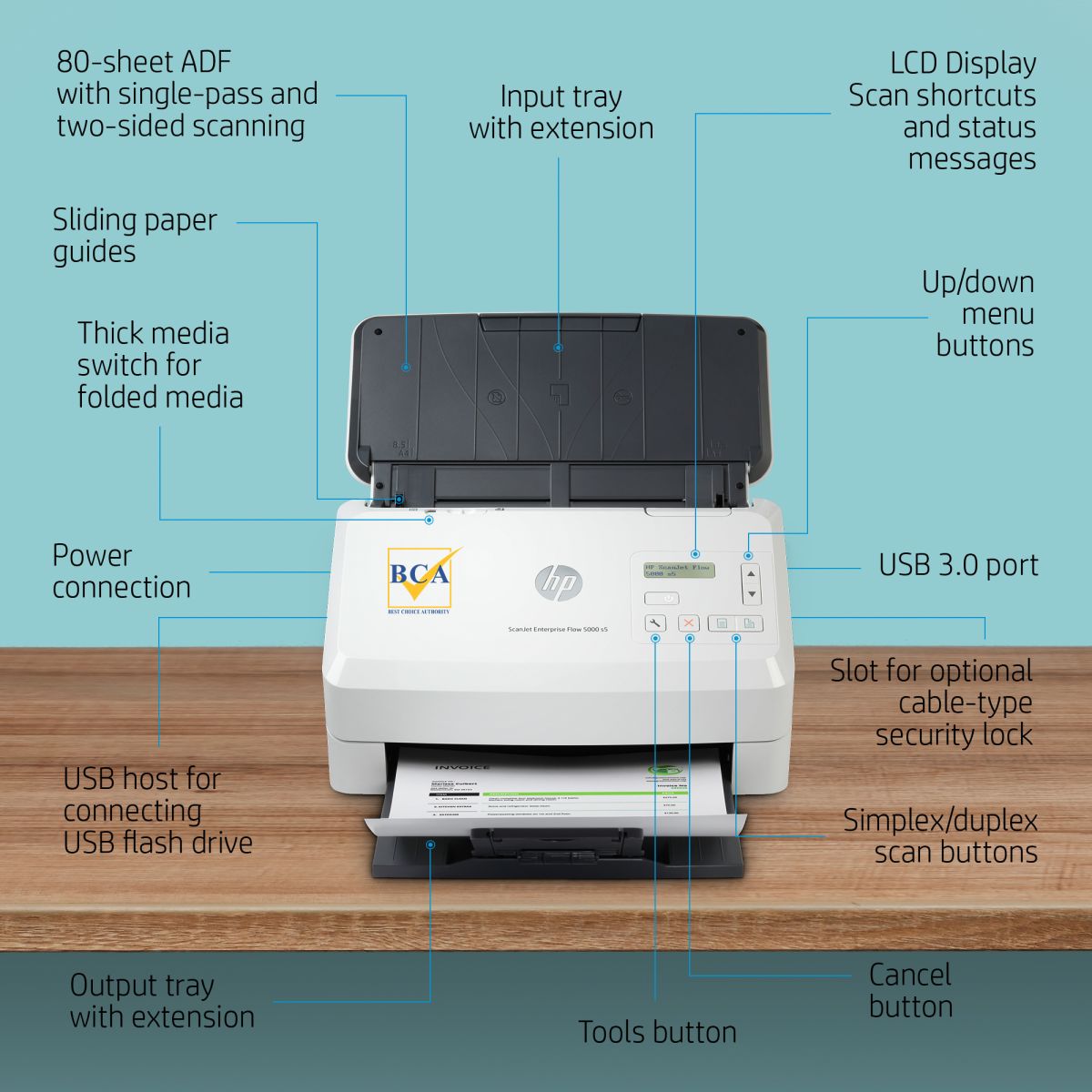 Máy Scan HP Enterprise Flow 5000 S5 6FW09A