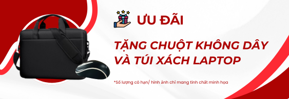 Tặng chuột laptop và túi đựng laptop